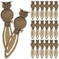 thumbnail image 2 of FRCOLOR Creative Copper Owl Bookmark, Multi Color, Ideal for Students and Readers, 20Pcs, 2 of 6