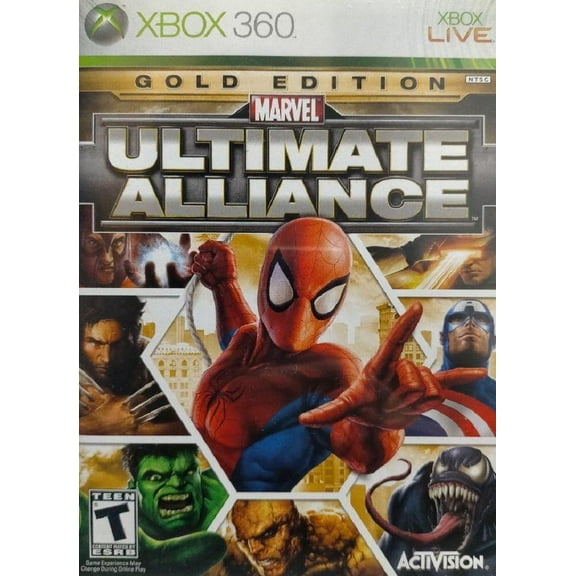 Restored Marvel: Ultimate Alliance Gold Edition (Xbox 360, 2007) Super Hero Game (Refurbished)