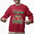 thumbnail image 2 of Christmas Sweatshirt, Funny Baby It's Cold Outside Christmas Sweatshirt, Cows in a Truck Ugly Sweater, Festive Crewneck for Holiday Parties & Gifts, 2 of 5