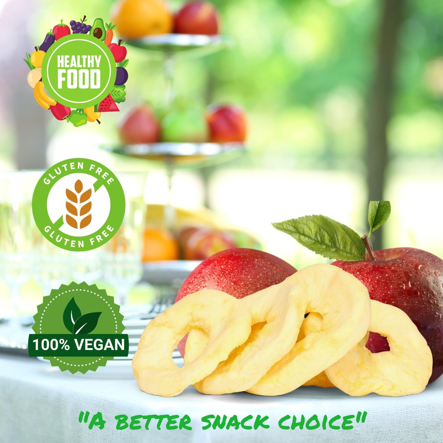 Dried Apple Rings by Its Delish, 24 OZ Jumbo Container  Soft Moist Apple Rings - No Sugar Added  Unsweetened Dried Apples Slices Fruit Snacks  Vegan, Kosher