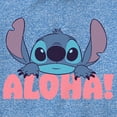 thumbnail image 2 of Boy's Lilo & Stitch Aloha Stitch  Performance Graphic Tee Royal Blue Heather Large, 2 of 4