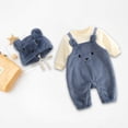 thumbnail image 7 of Zwiiyzr 2025 Infant Baby Girl Boy One Piece Outfit Solid Romper Long Sleeve Onesie Cotton Jumpsuit With Hat Outfits Baby Clothes White, 7 of 7