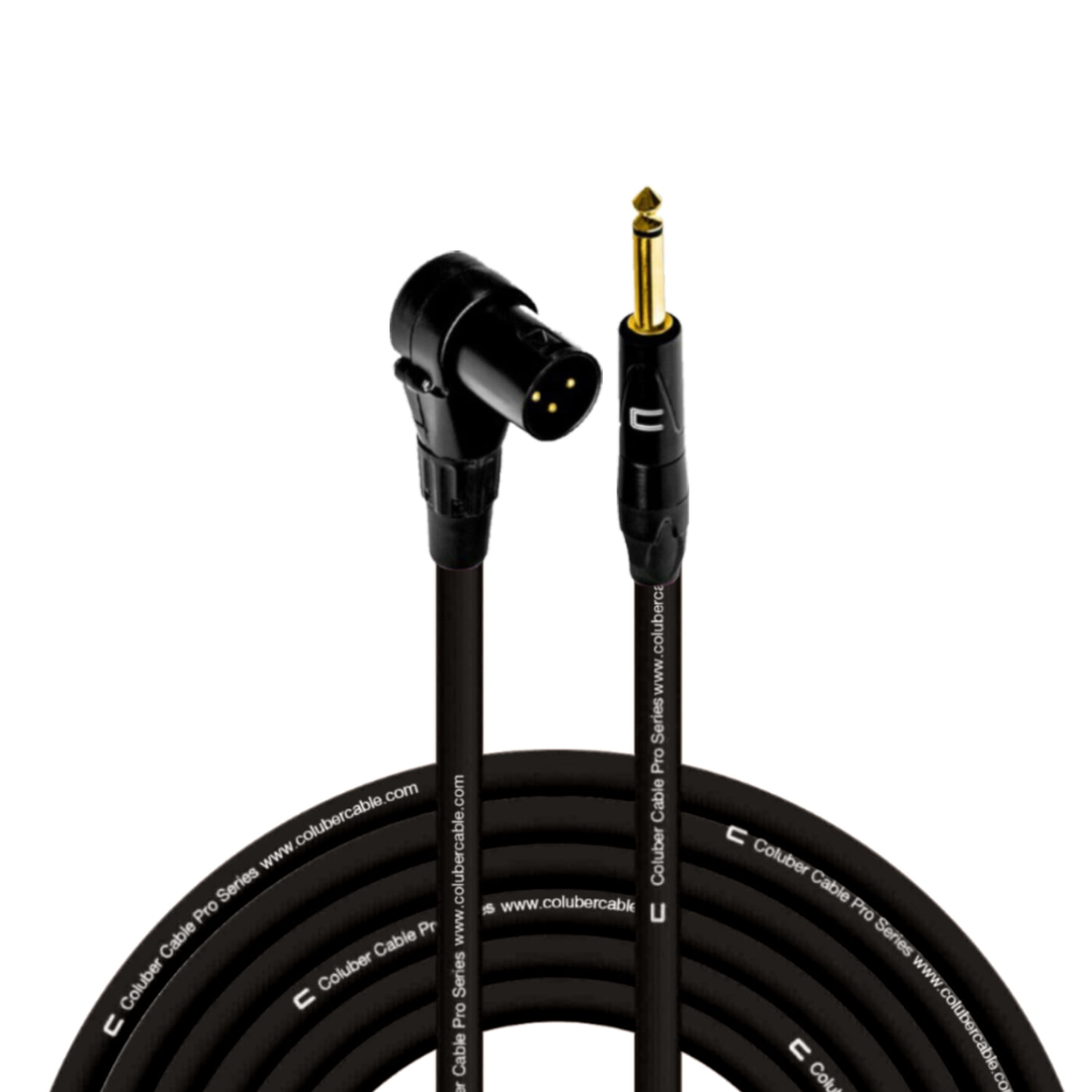 Columber Cable Right Angle XLR Male to 1/4