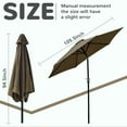 thumbnail image 5 of FlexWave 9FT Outdoor Market Patio Umbrella, UV-Resistant Sunshade，with Push Button Tilt & Crank, for Garden, Deck, Poolside, 5 of 7