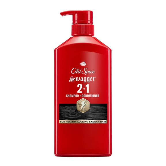 Old Spice Swagger 2in1 Shampoo and Conditioner for Men, Healthier, Fuller, More Moisturized Looking Hair, 21.9 fl oz