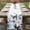 Blue White, variant on Table Runner 36 Inches Long for Kitchen Dining, Blue Butterflies Dresser Scarf Farmhouse, Dining Table Decorations for Wedding/Parties, Elegant Pastoral Watercolor 13 x 36 In