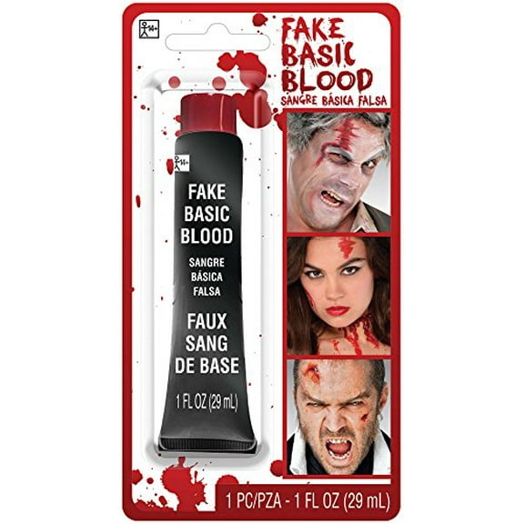 Realistic Fake Blood (1 Oz.) 1 Count - Ultra Lifelike, Easy to Apply, Non-Toxic - Perfect for Halloween, Costumes, & Special Effects