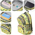 thumbnail image 4 of Lemon and Slice Yellow Pattern Backpack for School, Cute School Bag with Adjustable Shoulder Straps and Padded Back, 16.9"x12.6"x5.9", 4 of 5