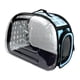 thumbnail image 5 of Jaula transportadora para perros y gatos, bolsa para mascotas, plegable, con correa para el hombro, bolsa de transporte transpirable, bolsa de hombro azul, 5 of 8