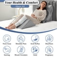 thumbnail image 4 of Juego de almohadas con forma de cuña Axelrod, ortopédicas, de espuma posquirúrgica, gris, 4 of 6