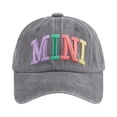 thumbnail image 5 of Mimi Hat for Women, Funny Adjustable Embroidered Washed cotton Baseball Cap,One Size, 5 of 5