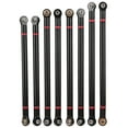 thumbnail image 3 of 1/10 Link Rod, High Quality Aluminium Alloy Material Metal Pull Rod Kit, For Axial SCX10 313mm Axle Distance Car Lovers Black, 3 of 8