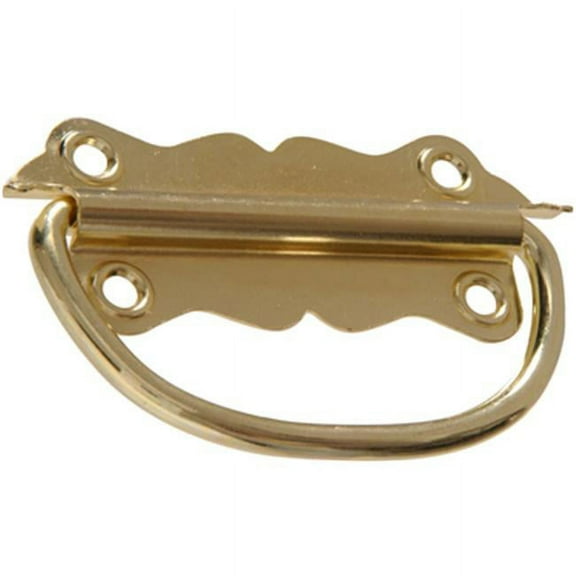 Hillman 852409 3.5 in. Brass Plated Chest Handle