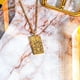 thumbnail image 2 of Collar de Tarot JeenMata El Emperador Baño de Oro Amarillo, 2 of 5