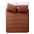 thumbnail image 1 of VCNY Home Kaleidoscope Geometric Orange 3 Piece Bed Quilt & 2 Sham Set, King, 1 of 5