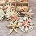 thumbnail image 4 of Decoraciones para árboles de Navidad BuyWeekMX 24 piezas de paja colgante, 4 of 7