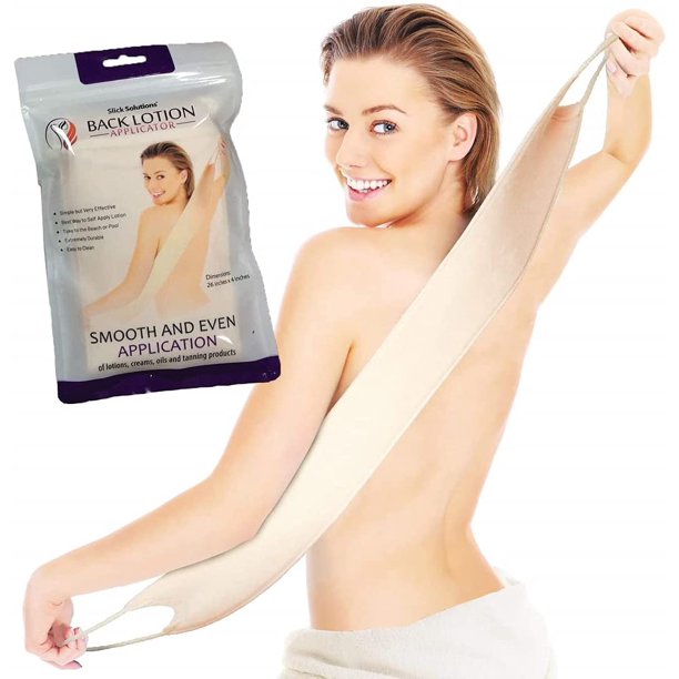 Slick- Aplicador de loción para la espalda - Fácil aplicación de lociones y cremas - Aplicación suave y uniforme en toda la espalda - Aplicador de protector solar para la espalda