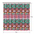 thumbnail image 5 of Waterproof Ethnic Boho Style Colorful Seamless Border Art Pattern Shower Curtain 72x72 Inch Bohemian Polyester Unique Shower Curtain for Bathroom Hotel Home Decor with 12 Plastic Hooks, 5 of 5