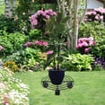 thumbnail image 4 of Metal Plant Flower Pot Stand Trolley Caddy on Wheels Indoor Outdoor Home Garden tools, 4 of 8