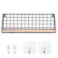 thumbnail image 1 of Ounissouiy Estante de pared sin agujeros Estante de almacenamiento retro Estantes flotantes montados en la pared Estante de metal rústico Almacenamiento y organización del hogar Numero 3 Ounissouiy HA025229-03, 1 of 6