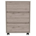 thumbnail image 1 of FM Furniture Vienna 3-Drawer Modern Wood Filing Cabinet in Light Gray, 1 of 9