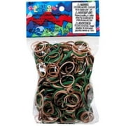 Rainbow Loom Camo Rubber Bands with 24 C-Clips (600 Count)
