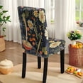 thumbnail image 5 of TSOVTHRID Mushroom Floral Dragonfly Print 7-Pcs Tablecloth and Chair Covers Set, Stretch Spandex Table Cover and Chair Slipcovers Stretch Seat Protector for Home Hotel Banquet, 5 of 6