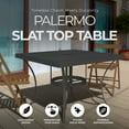 thumbnail image 3 of Four Seasons Courtyard Palermo Slat Top Dining Table with Umbrella Hole, 3 of 7