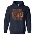 thumbnail image 4 of UGP Campus Apparel Straight Outta Chicago - Illinois Football Hometown Pride Hoodie - 3X-Large - Navy, 4 of 6