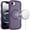 Dark Purple, variant on For iPhone 16E (E edition) / SE4 (2025) Grip Hand Magnetic Ring HQ Hybrid - Dark Purple