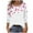 2-Pink, variant on Sriper Halloween Themed 3/4 Sleeve Trendy Tops Women's Going Out Tees Loose Fit Pullover Basic Shirts Ladies Tops & Blouses Seasonal Orange 4X