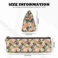 thumbnail image 2 of Rocae Tropical Leaves Flower for Leather Pencil Case - Zippered Pen Case Stationery Bag Zipper Pouch Pencil Holder For Men Women Businessmen And Artists, 2 of 5