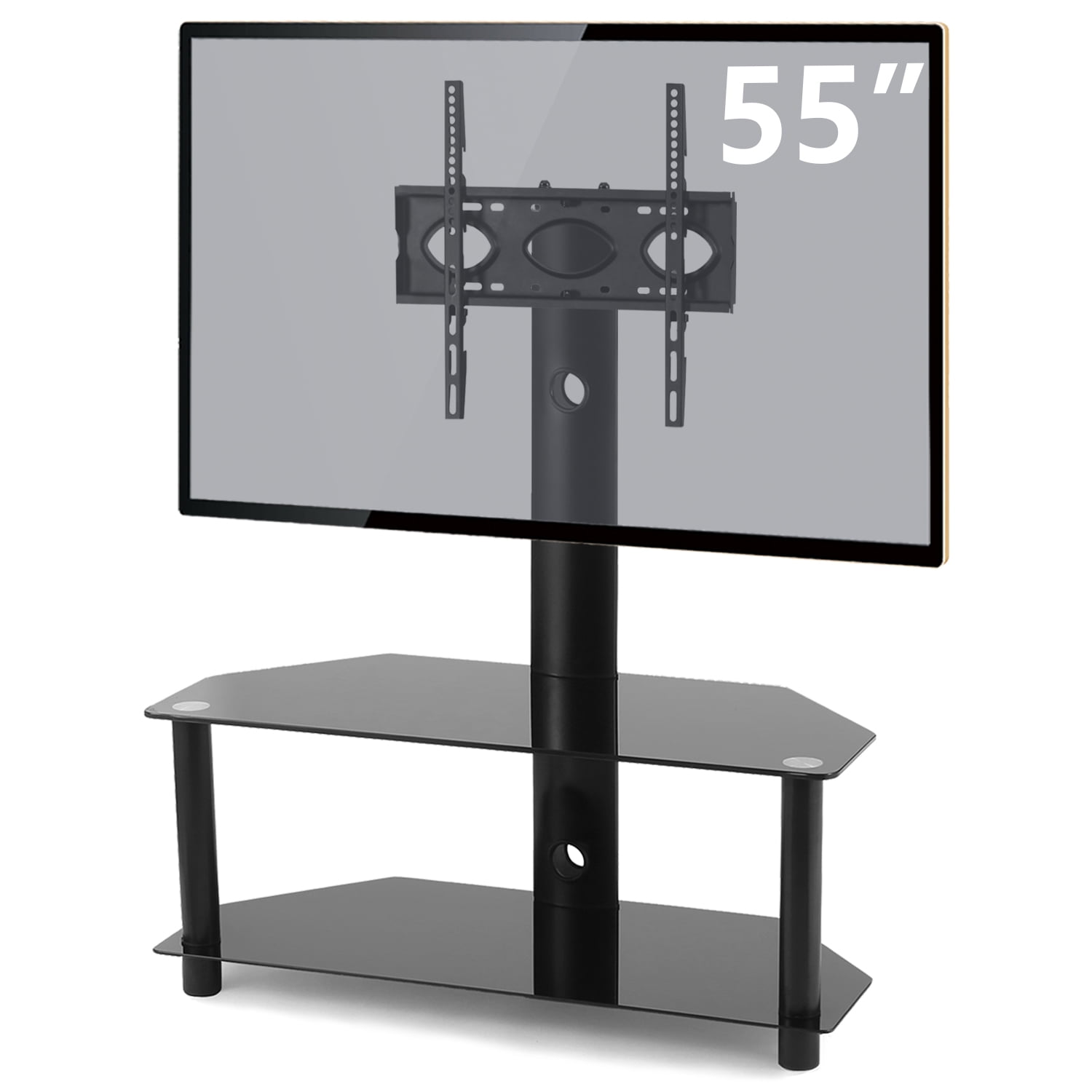 Floor TV Stand Swivel Mount for TVs up to 55" Bedroom Walmart