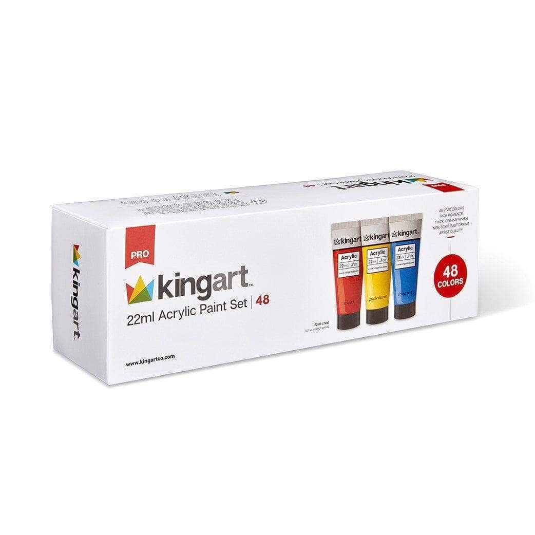 KINGART™ PRO Artist Acrylic Paint, Set of 48 Colors