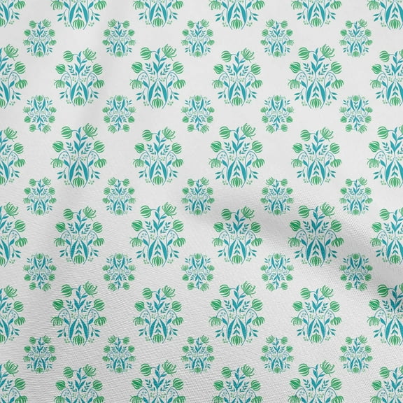 oneOone Cotton Poplin Light Green Fabric Block Diy Clothing Quilting Fabric Print Fabric By Yard 56 Inch Wide-JK