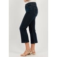 thumbnail image 3 of Roaman's Women's Plus Size Classic Stretch High-Rise Kick-Flare Cropped Jean, 3 of 3