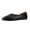 PU Black, variant on Women Square Toe Studded Ballet Flats, Metallic Studs Slip‑On Casual Flat Shoes For Daily Party