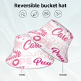 thumbnail image 2 of Fotbe Breast Cancer Pink Ribbons Awareness (2) Sombrero Tipo Pescador con Estampado – Sombrero de Sol de Algodón de Moda para Playa, Golf, Pesca, 2 of 6