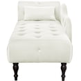 thumbnail image 2 of SYNGAR Chaise Lounge Chair Indoor, Modern Linen Chaise Lounges with Massage and Ergonomically 140° Backrest, Side Pocket, Leisure Sofa Upholstered Couch for Living Room Bedroom, Mustard, 2 of 11