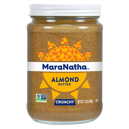 (2 Pack) MaraNatha No Stir Almond Butter, Crunchy, 12 (Best Keto Almond Butter)