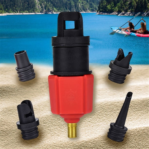 Adaptateur 5 En 1 Bateau Gonflable Pompe De Kayak Gonflable Sup Adaptateur De Valve De Gonflage D'air Et Embout Gonfleur