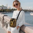 thumbnail image 2 of Xixirimido Small Sling Bag Cell Phone Purse Fanny Crossbody Bag for Women Trendy Chest Backpack with Adjustable Strap, Leopard and Sunflower, 2 of 7