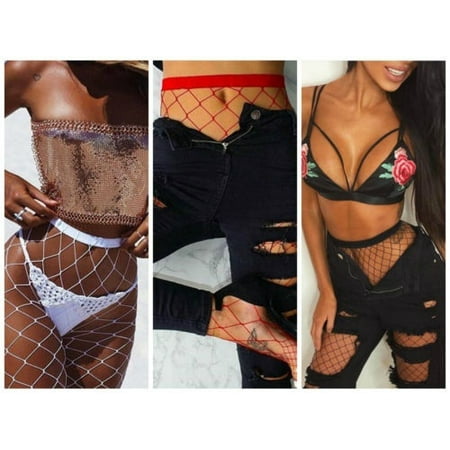 

Ladies Women Crystal Rhinestone Fishnet Stockings Fish Net Tights Pantyhose Elastic Sexy