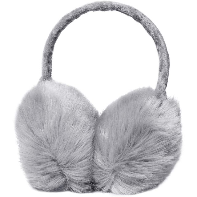 Orejeras Calentadores de orejas para mujer Calentador de orejas plegable de piel de invierno Ormromra CJWUS-6754