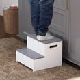 thumbnail image 2 of STAROUS Wooden Toddler Step Stool: Extra Wide 9.45 Inches, Non-Slip Mats and Handles, for Bathroom Sink and Potty Training, 2 of 8