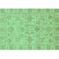 thumbnail image 1 of Ahgly Company Machine Washable Indoor Rectangle Abstract Turquoise Blue Modern Area Rugs, 7' x 9', 1 of 4