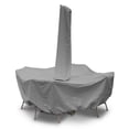 thumbnail image 1 of 72" Round Dining Set Cover w/umbrella hole , Weathermax , Charcoal , 81251, 1 of 1