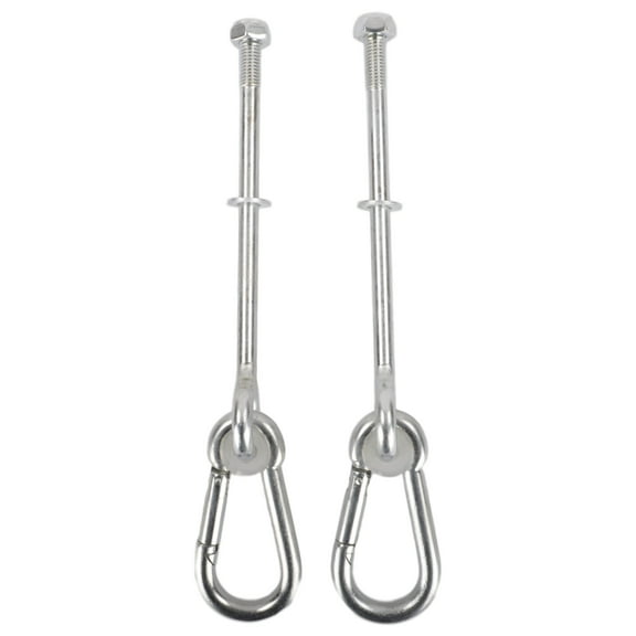 Swing Set Stuff Inc. 3/8" X 6" Swing Hanger with Spring Clip Pair