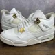 thumbnail image 2 of Ni - ke Air Jordan 4 Retro Metallic Gold Size 12 W / 10.5M AQ9129-170 Women’s Shoes Rare, 2 of 5