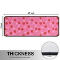 thumbnail image 5 of Kitchen Rugs Sets Of 2,Strawberry Plants Fruit Flower Pink Pattern Anti Fatigue Kitchen Mat Rugs Non Slip Washable,Decorative Kitchen Floor Mats for Kitchen,Sink,Laundry,17"x47"+17"x47", 5 of 5